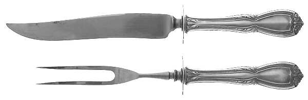 Wellington (Sterling, 1908) Small Stainless Blade 2-Piece Steak Carving Set