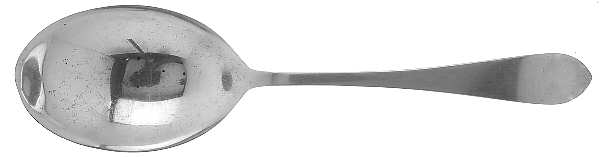 1776 (Sterling, 1886) Large Solid Berry/Casserole Spoon
