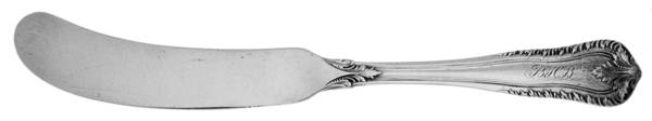 Acanthus (Sterling, 1897) Monogram Flat Handle Butter Spreader