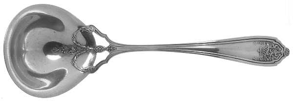 Basket of Flowers (Sterling, 1920) Solid Gravy Ladle