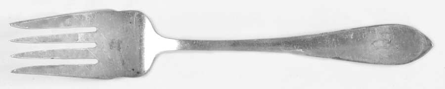Broad Antique (Sterling, 1890) Small Solid Cold Meat Serving Fork