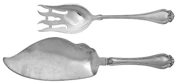 Century (Sterling, 1900) 2 Piece Large Solid Fish Serving Set