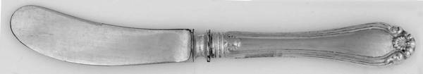 Century (Sterling, 1900) Hollow Handle Paddle Butter Spreader (Slvpt)