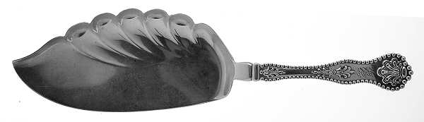 Charles II (Sterling, 1894) Large Solid Fish Serving Knife by Dominick & Haff