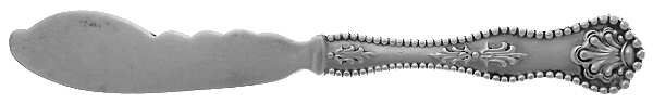 Charles II (Sterling, 1894) Large Flat Handle Butter Spreader