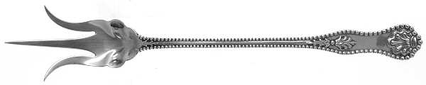 Charles II (Sterling, 1894) Large Lettuce Serving Fork by Dominick & Haff