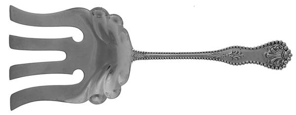Charles II (Sterling, 1894) Large Solid Asparagus Serving Fork by Dominick & Haff