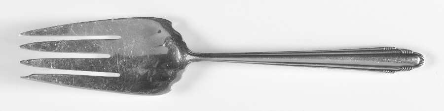 Contempora (Sterling, 1930) Small Solid Cold Meat Serving Fork