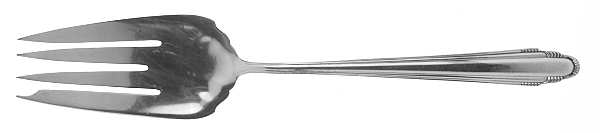 Contempora (Sterling, 1930) Large Solid Cold Meat Serving Fork