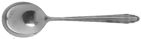 Contempora (Sterling, 1930) Round Bowl Soup Spoon (Gumbo)
