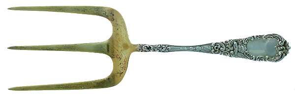 Cupid (Sterling, 1891) Solid Toast Serving Fork