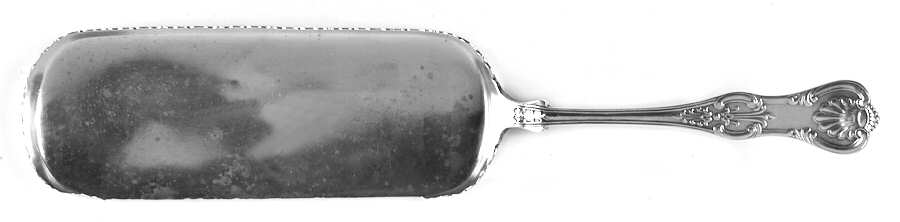 King (Sterling, 1880) Large Flat Handle Crumb Knife/Crumber