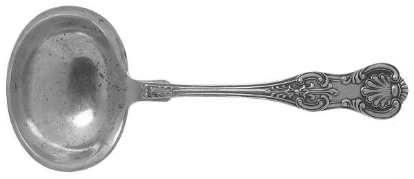 King (Sterling, 1880) Solid Gravy Ladle