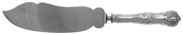 King (Sterling, 1880) Large Ice Cream Slicer with Silverplate Blade