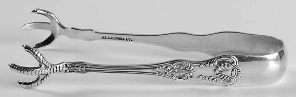 King (Sterling, 1880) Small Sugar Tongs
