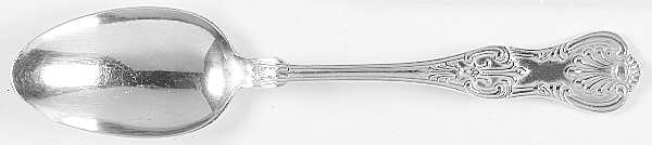 King (Sterling, 1880) Dessert/Oval Soup Spoon
