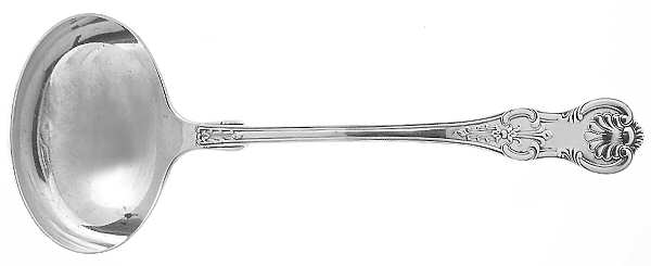 King (Sterling, 1880) Oyster Ladle Solid Piece