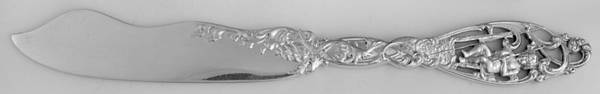 Labors of Cupid (Sterling, 1900, No Monograms) Individual Solid Fish Knife