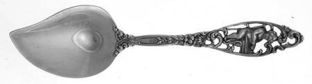 Labors of Cupid (Sterling, 1900, No Monograms) Large Solid Jelly Server