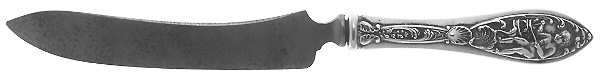 Labors of Cupid (Sterling, 1900, No Monograms) Small Steak Carving Knife with Stainless Blade
