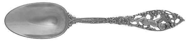 Labors of Cupid (Sterling, 1900, No Monograms) Dessert/Oval Soup Spoon