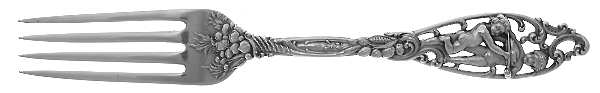 Labors of Cupid (Sterling, 1900, No Monograms) Fork