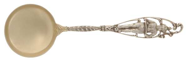 Labors of Cupid (Sterling, 1900, No Monograms) Large Chocolate Spoon