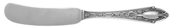 La France (Sterling, 1916) Flat Handle Butter Spreader