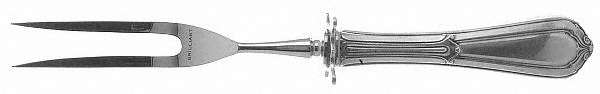 La Salle (Sterling, 1928) Small Steak Carving Fork with Stainless Prongs