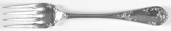 Louis XIV-Old Style (Sterling, 1888) Individual Solid Fish Fork