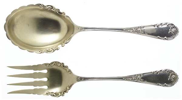 Louis XIV-Old Style (Sterling, 1888) (2 Pc) Solid Salad Set