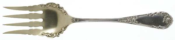 Louis XIV-Old Style (Sterling, 1888) Solid Salad Serving Fork