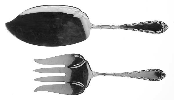 Louis XVI (Sterling, 1925) Solid 2-Piece Small Fish Serving Set
