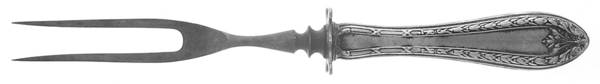 Marie Antoinette (Sterling, 1917) Small Carving Fork W/Sterling Guard