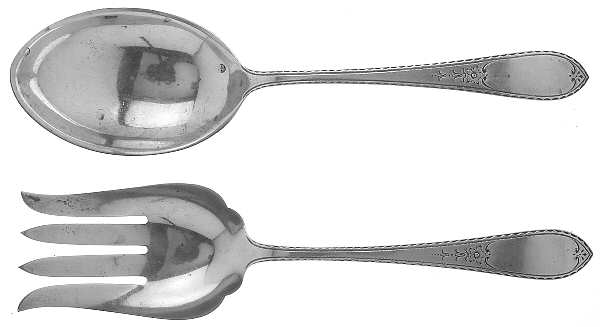 Martha Washington (Sterling, 1926) (2 Pc) Solid Salad Set
