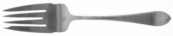Mayflower (Sterling, 1911) Large Solid Cold Meat Serving Fork
