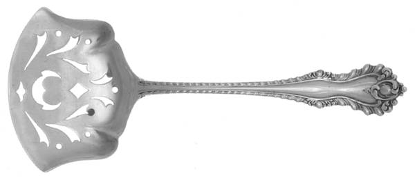 Mazarin (Sterling, 1892, No Monograms) Pierced Almond Spoon