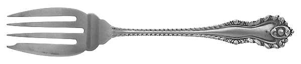 Mazarin (Sterling, 1892, No Monograms) Small Individual Solid Fish/Salad Fork