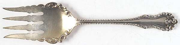Mazarin (Sterling, 1892, No Monograms) Small Solid Fish Serving Fork