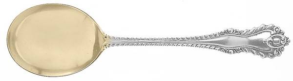 Mazarin (Sterling, 1892, No Monograms) Round Bowl Soup Spoon (Gumbo)