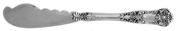 New King (Sterling, 1898) Small Flat Handled Butter Spreader