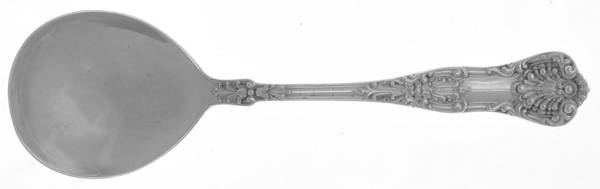 New King (Sterling, 1898) Round Bowl Soup Spoon (Cream Soup)