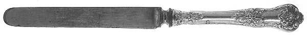 New King (Sterling, 1898) Youth/Tea Knife with Silverplate Blade