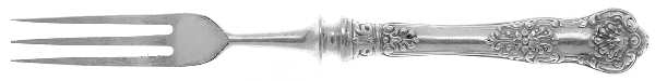 New King (Sterling, 1898) Individual Silverplate Prong Bird Fork