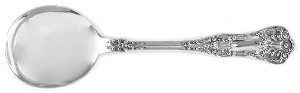 New King (Sterling, 1898) Round Bowl Soup Spoon (Gumbo)