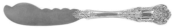 New King (Sterling, 1898) Flat Handle Butter Spreader