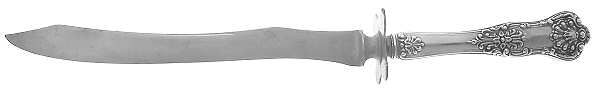 New King (Sterling, 1898) Large Stainless Blade Roast Carving Knife