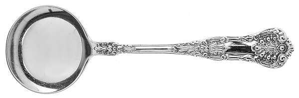 New King (Sterling, 1898) Round Bowl Soup Spoon (Bouillon)