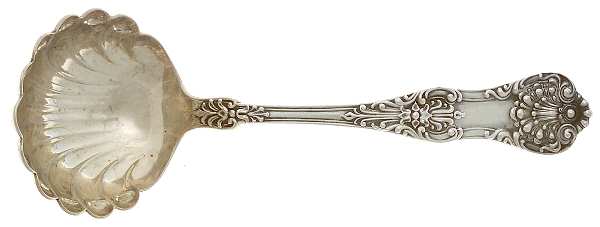 New King (Sterling, 1898) Gravy Ladle with Shell Bowl