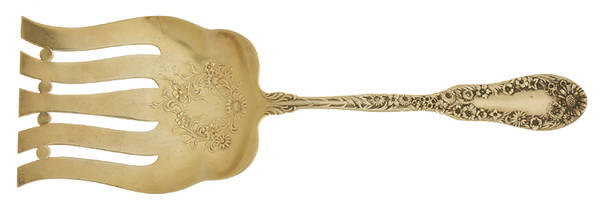 No. 10 (Sterling, 1896) Large Solid Asparagus Serving Fork